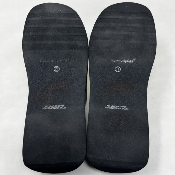 Andre Assous Featherweights Silver Ivory Leather Platform Heel Sandal Sz 7.5 - Picture 10 of 11